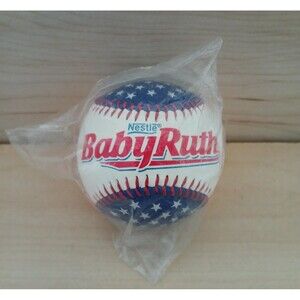 Nestle Baby Ruth Hard Baseball Red White Blue Stars Collectors Gift Idea
